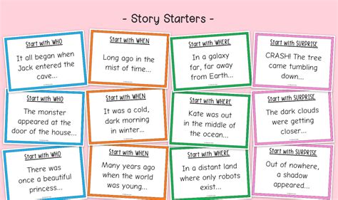 49 Best Story Starter Sentences for Writers of All Ages.